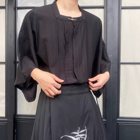 和風モダン羽織風Tシャツ /ユニセックス ・メンズ モレビー|モード系ファッションブランド